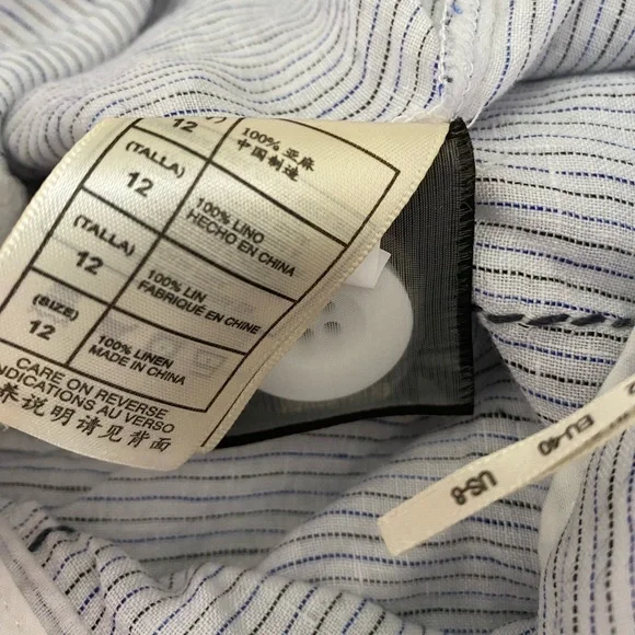 MaxStudio linen pants, flared legs, size 8 - Picture 3 of 4